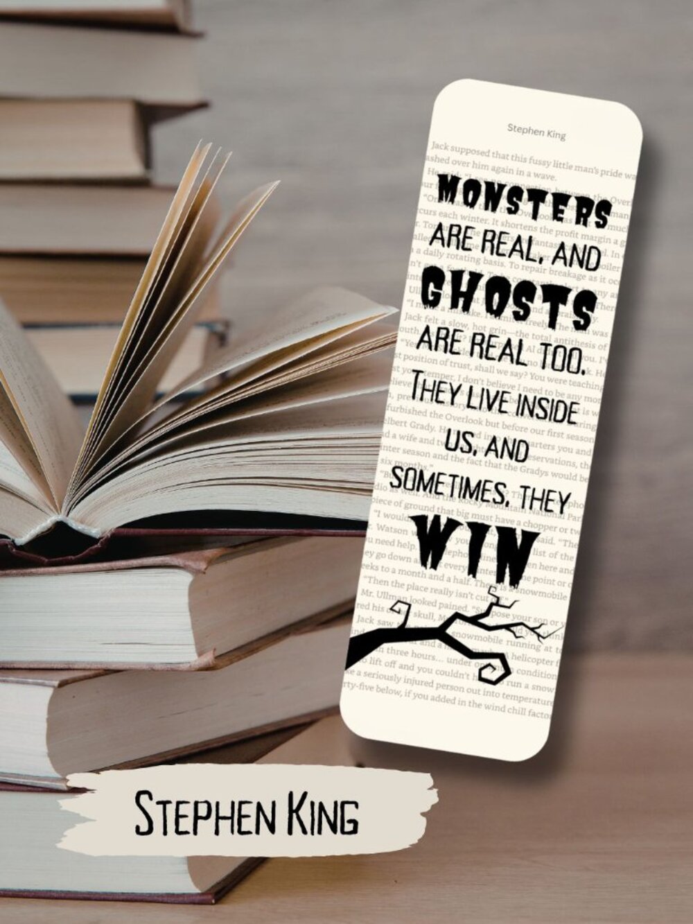 Stephen King Bookish Book Page Bookmark